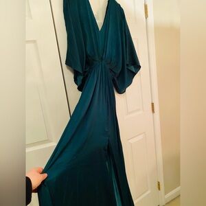 New Elegant Green Maxi Dress